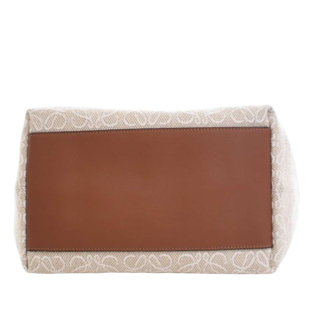 Loewe Medium Anagram Canvas Cubi Bag Brown Canvas Good condition - Box View