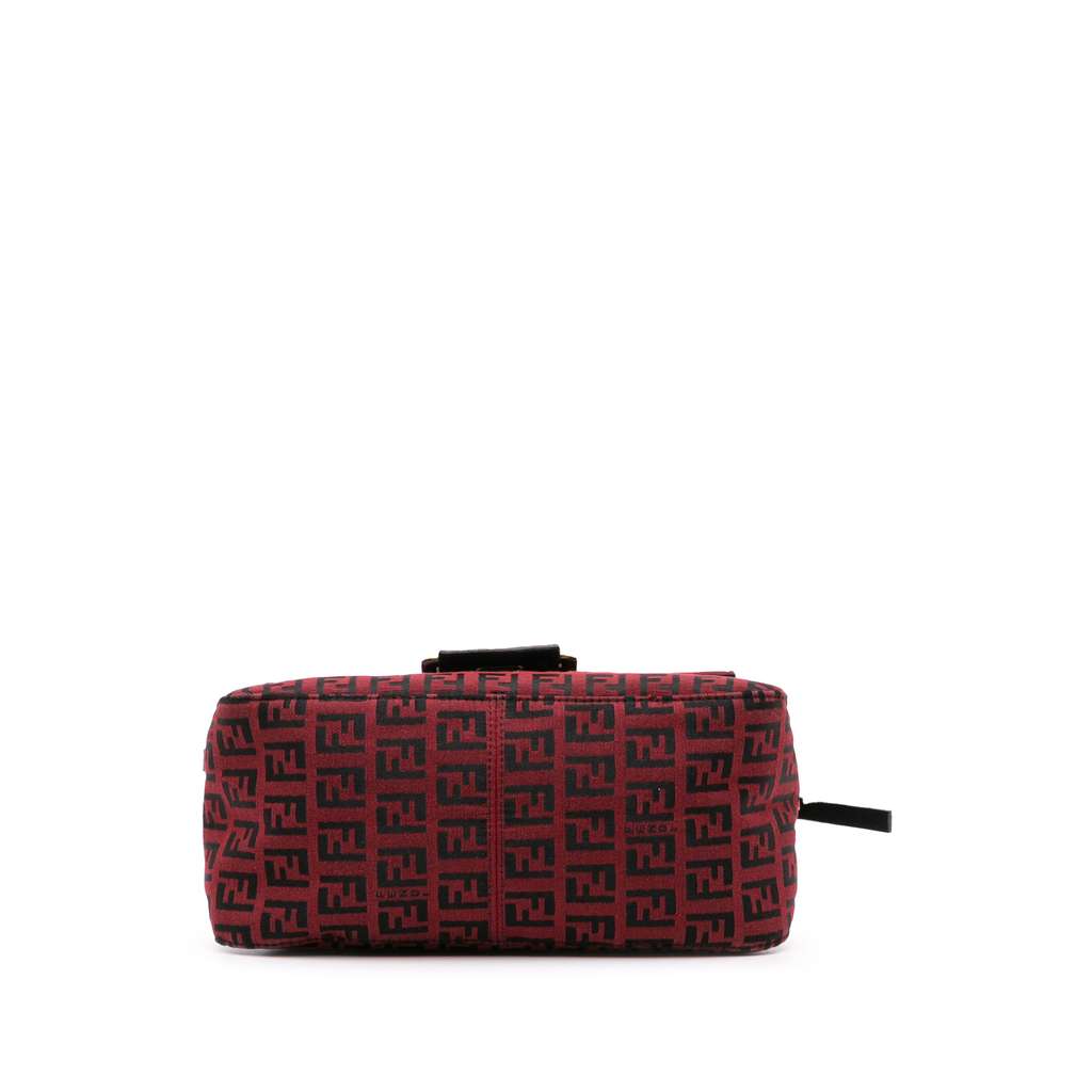 Fendi Mini Zucchino Canvas Mamma Forever Red Canvas Good condition - Inside View