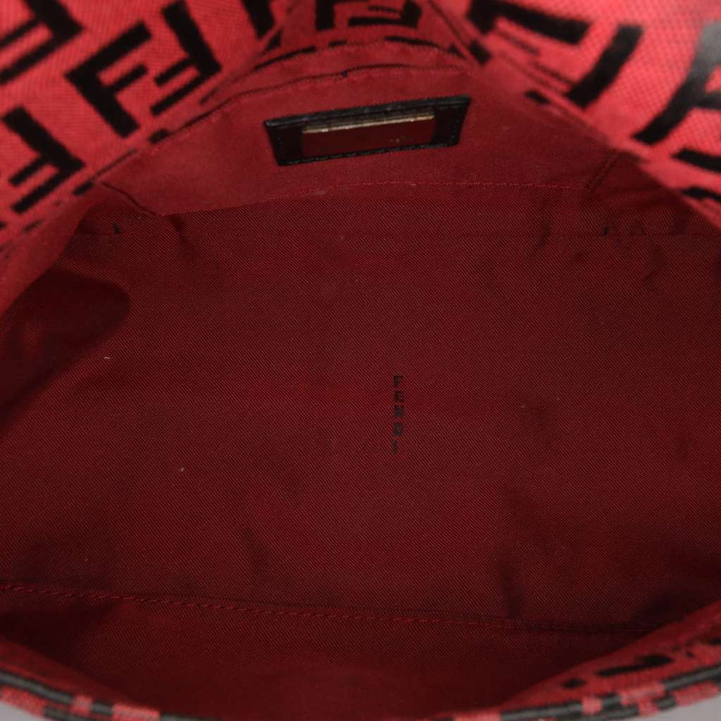 Fendi Mini Zucchino Canvas Mamma Forever Red Canvas Good condition - Model View