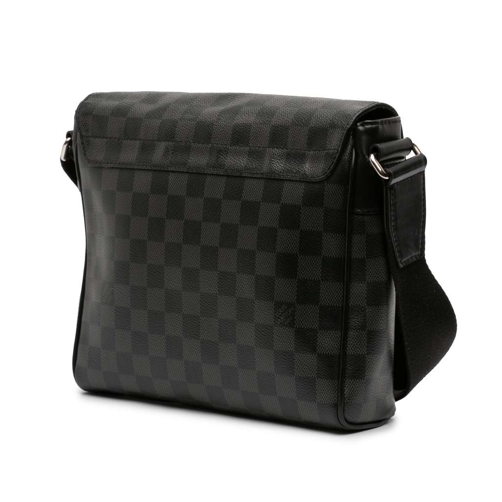 Louis Vuitton Damier Graphite District PM Black Good condition - Back View