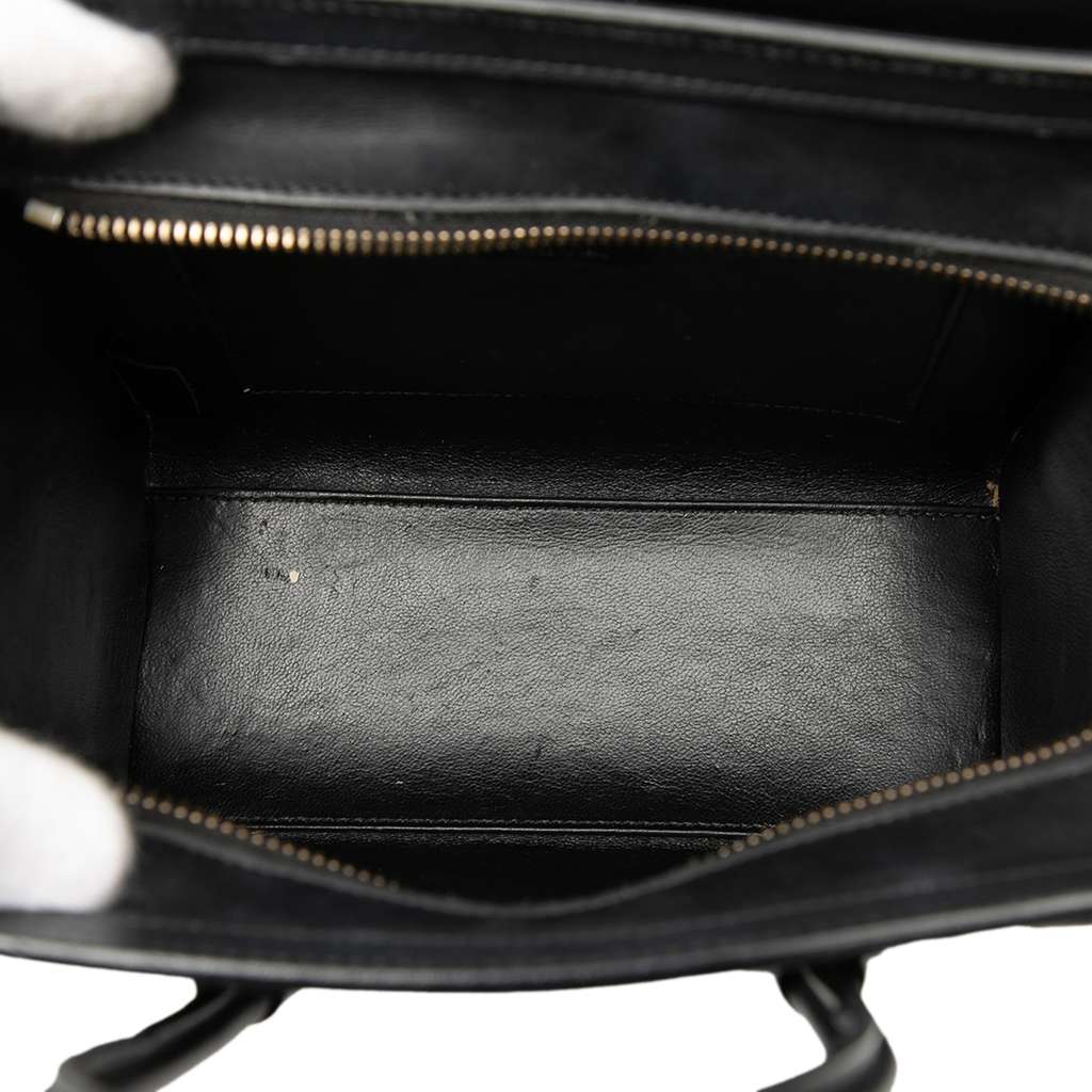 Celine Nano Tricolor Felt Luggage Tote Blue Wool Very good condition - Model View