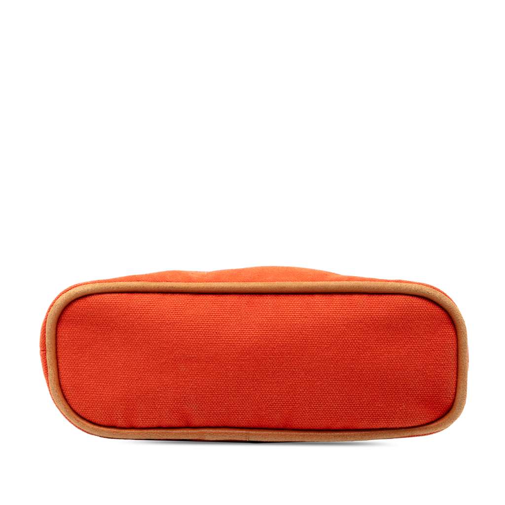 Hermès Mini Toile Bolide Case Orange Canvas Good condition - Inside View