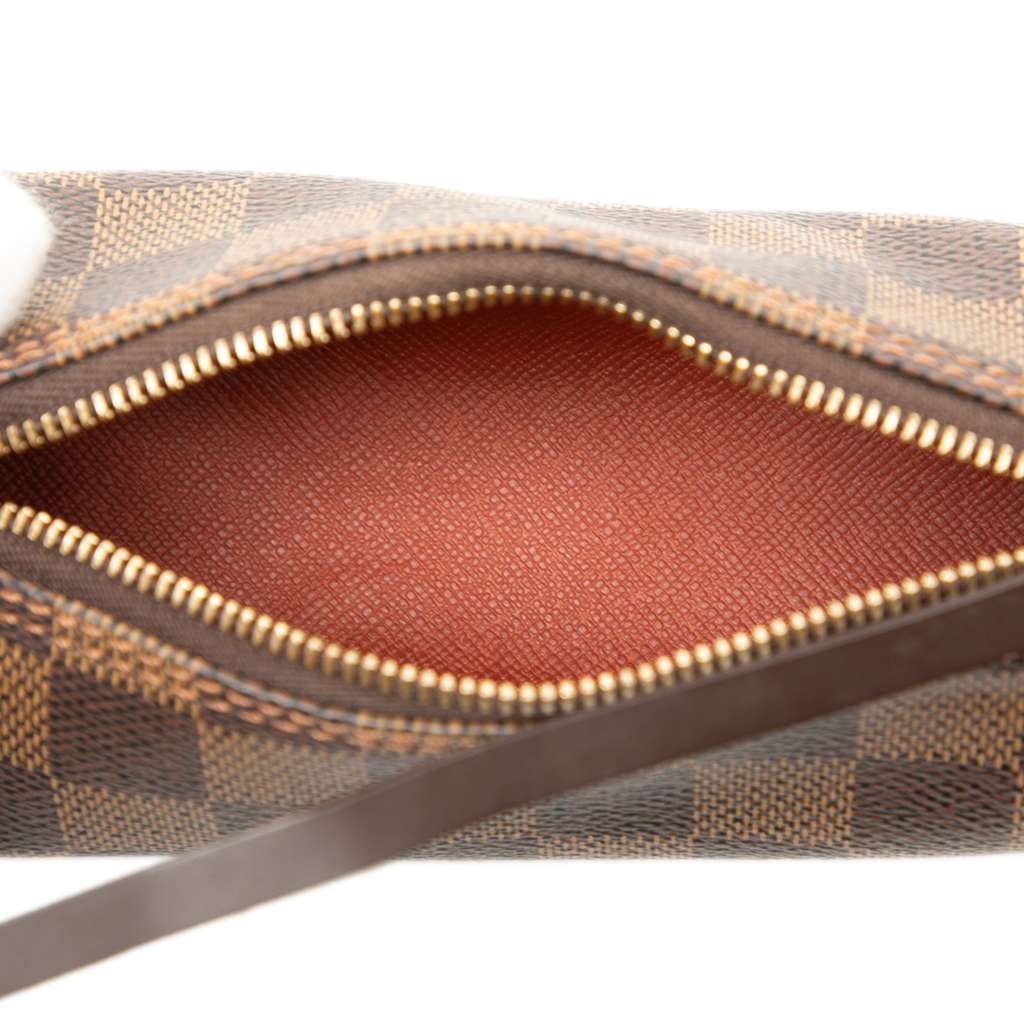 Louis Vuitton Damier Ebene Papillon Pochette Brown Fair condition - Model View