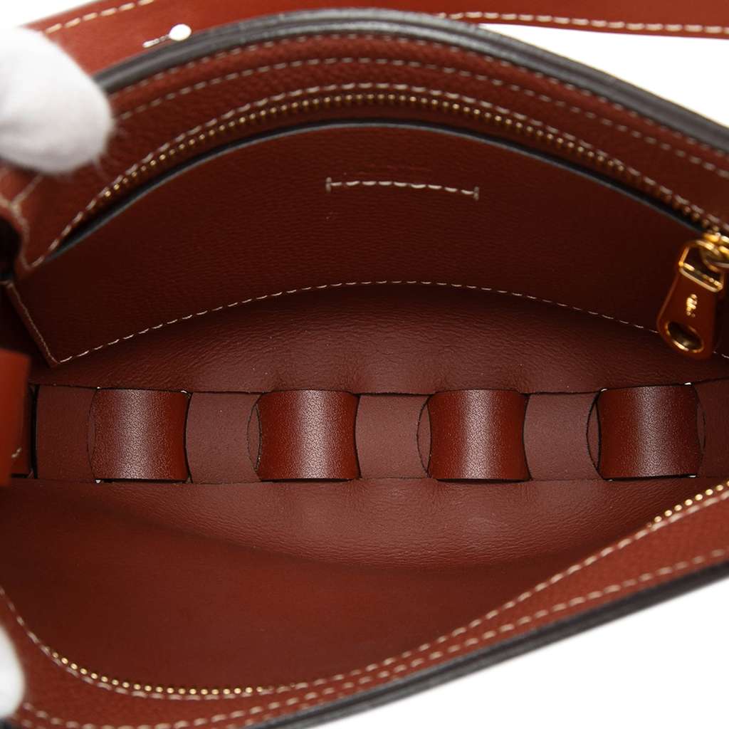 Chloé Small Grained Calfskin Darryl Hobo Brown Leather Good condition - Model View