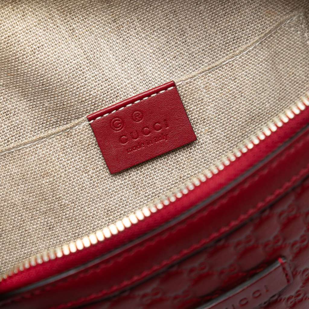 Gucci Mini Microguccissima Dome Satchel Red Leather Good condition - Box View