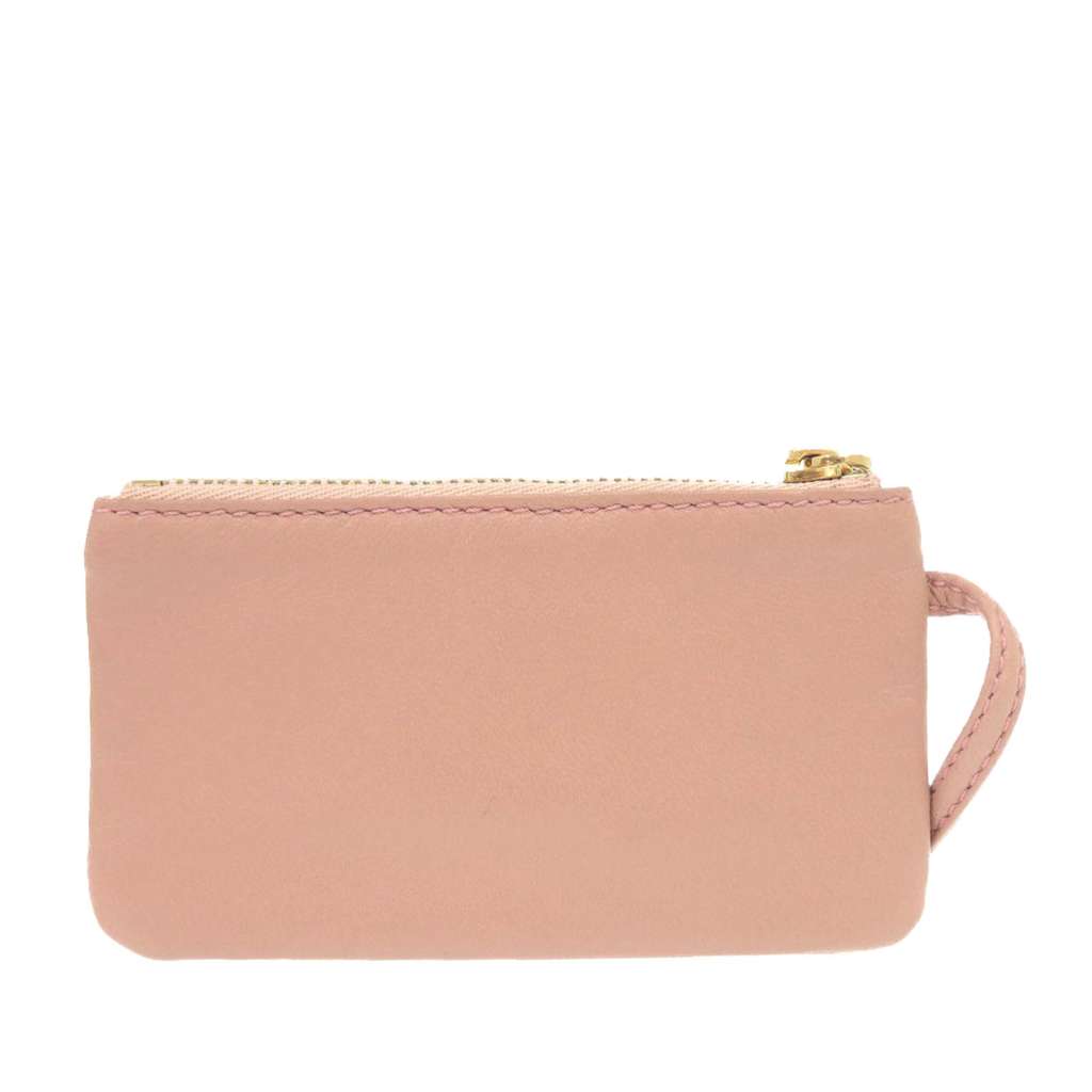Loewe Nappa Coin Pouch Pink Leather Good condition - Back View