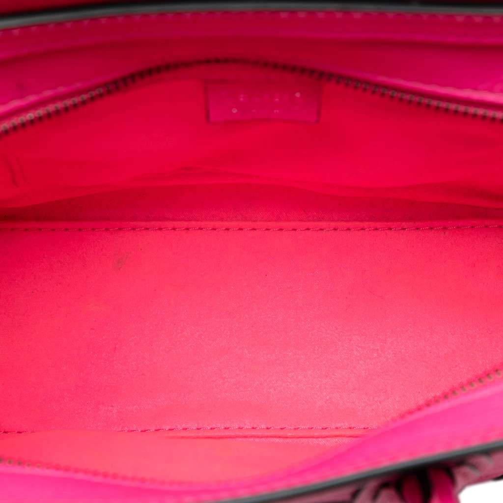 Celine Nano Leather Luggage Tote Pink Leather Good condition - Model View