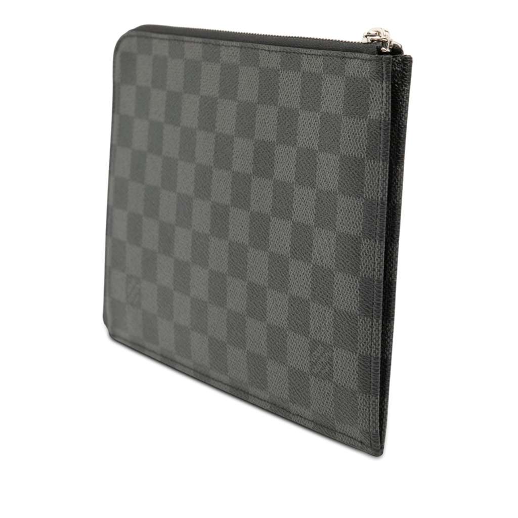 Louis Vuitton Damier Graphite Pochette Jour PM Black Good condition - Back View