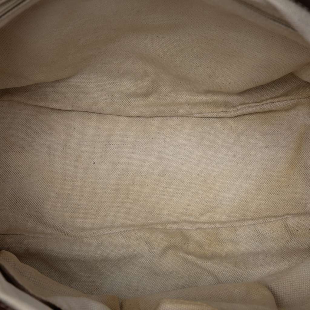 Gucci Diamante Canvas Sukey Satchel Beige Good condition - Model View