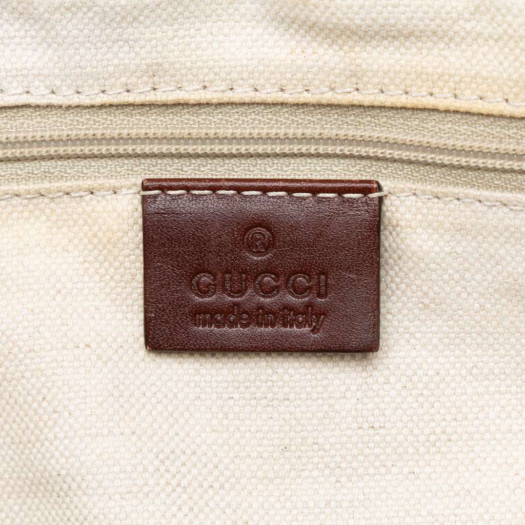 Gucci Diamante Canvas Sukey Satchel Beige Good condition - Box View