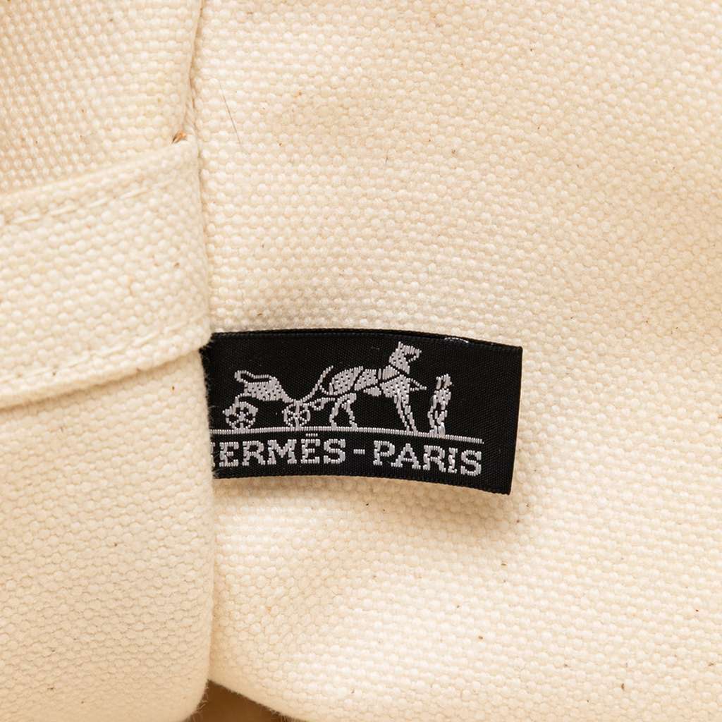 Hermès Toile Bora Bora Tote GM White Canvas Good condition - Box View