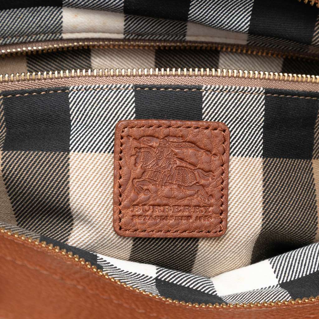 Burberry Canvas Stowell Roll Up Tote Brown Canvas Good condition - Box View