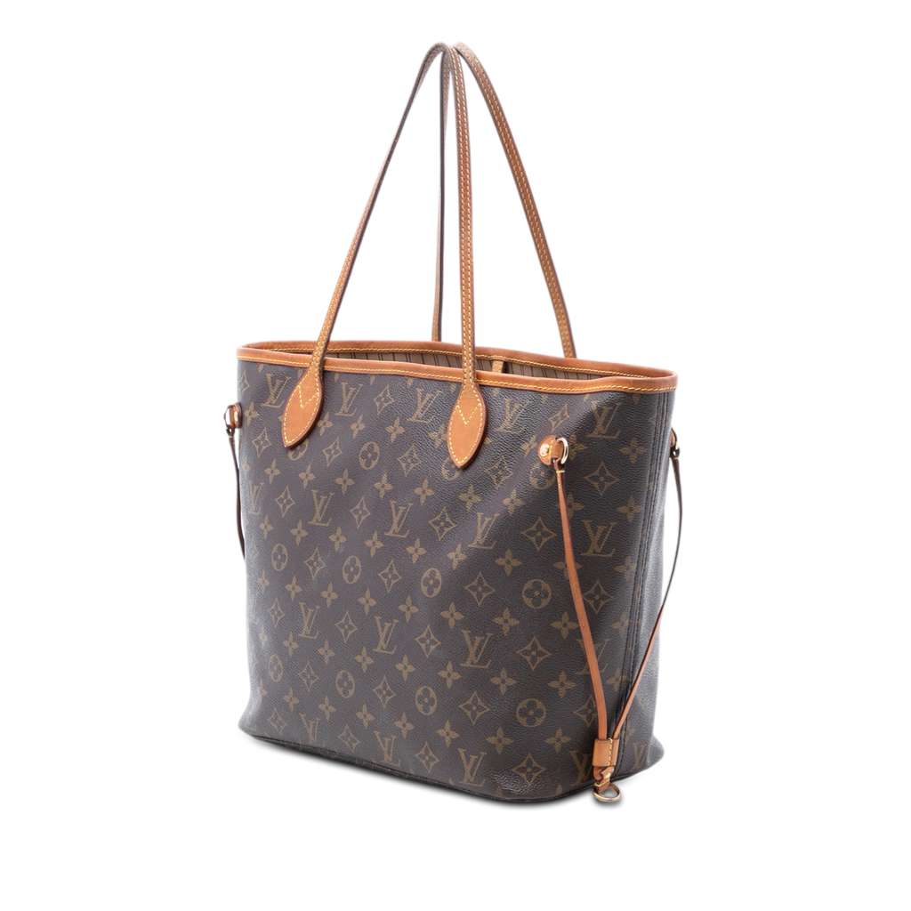 Louis Vuitton Monogram Neverfull MM Brown Good condition - Back View