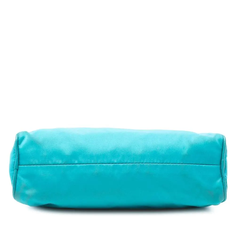 Prada Tessuto Shoulder Bag Blue Good - Inside View