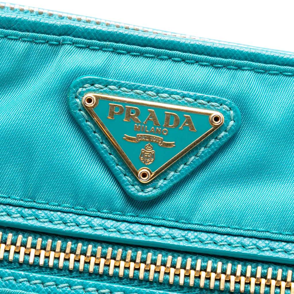 Prada Tessuto Shoulder Bag Blue Fair condition - Box View