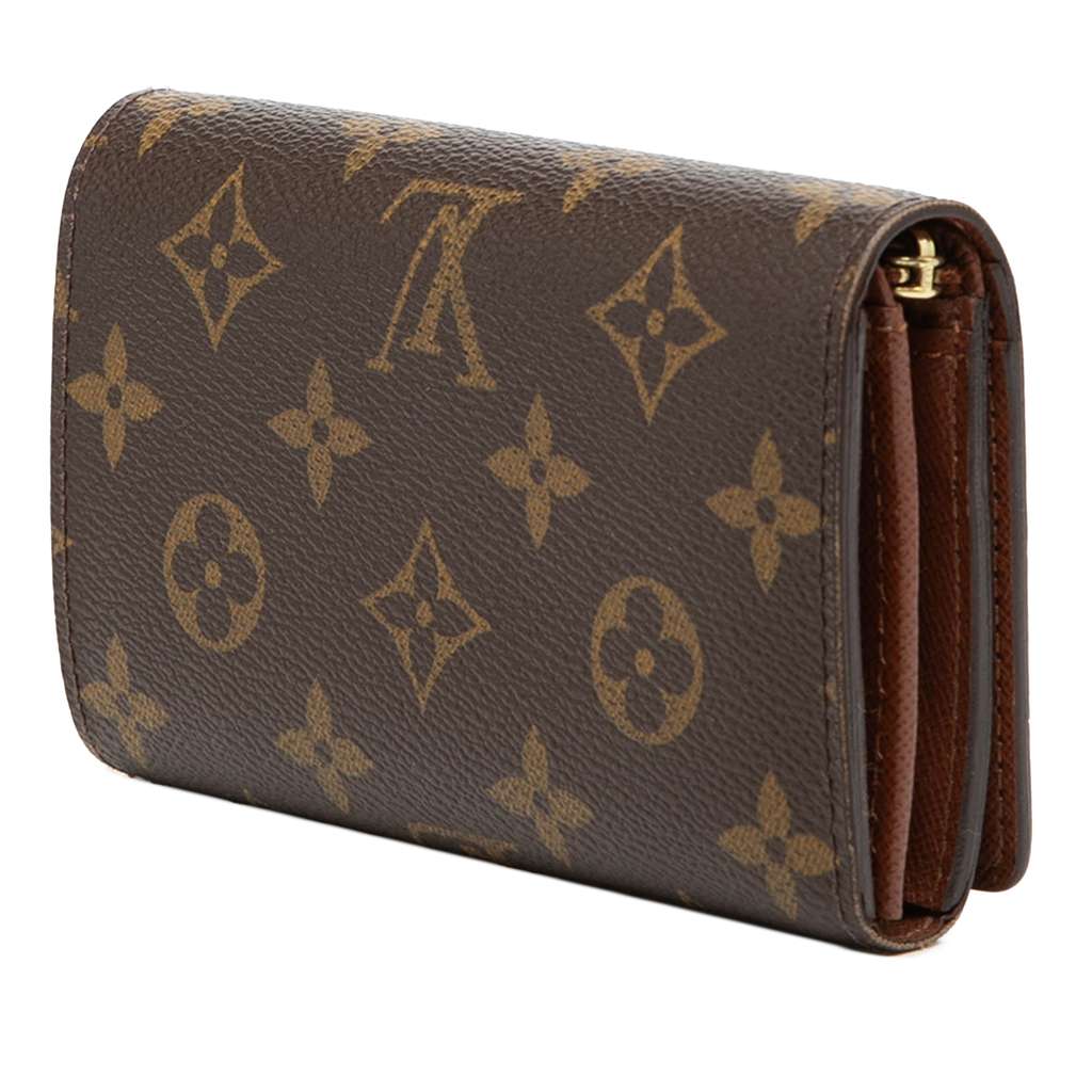 Louis Vuitton Monogram Porte Monnaie Billets Tresor Wallet Brown Good condition - Back View