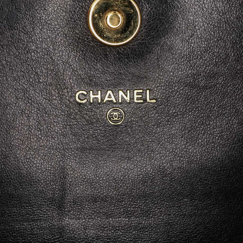 Chanel Paris Moscou Vinyl Moujik Clutch with Chain Black Good condition - Box View