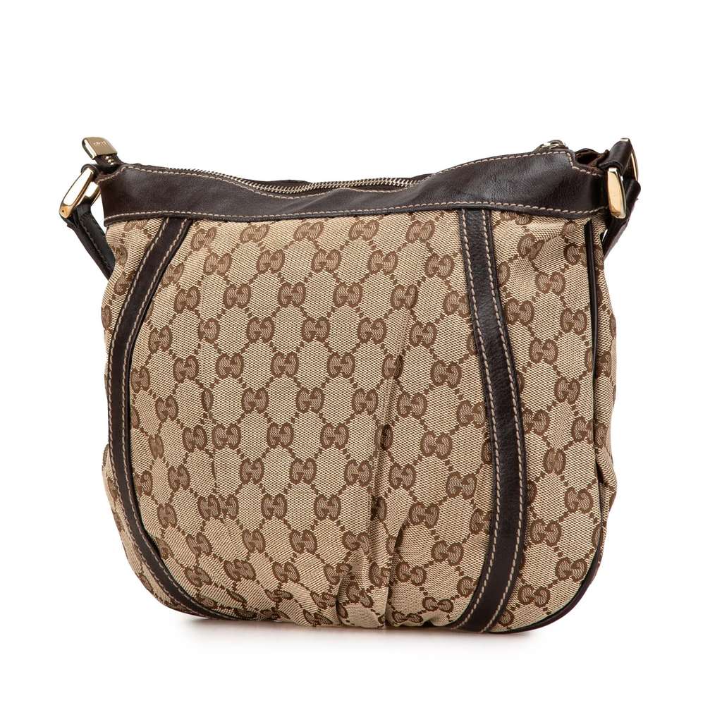 Gucci GG Canvas Abbey D Ring Crossbody Beige Good condition - Back View