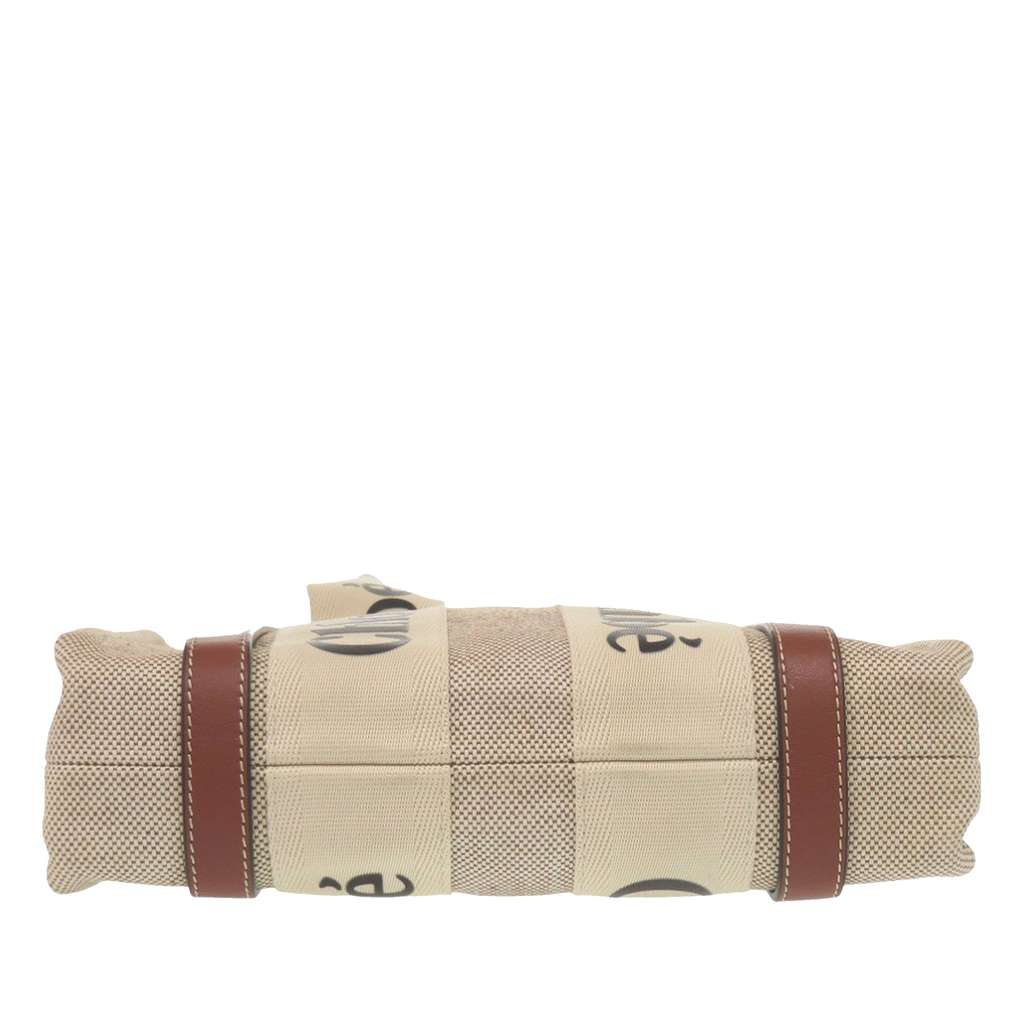 Chloé Small Canvas Woody Tote Beige Canvas Good condition - Inside View