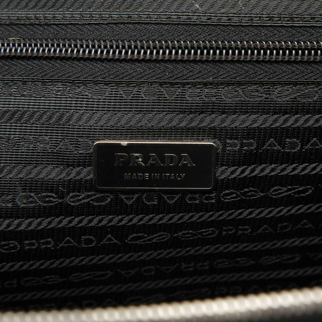 Prada Saffiano Business Bag Black Leather Good condition - Box View