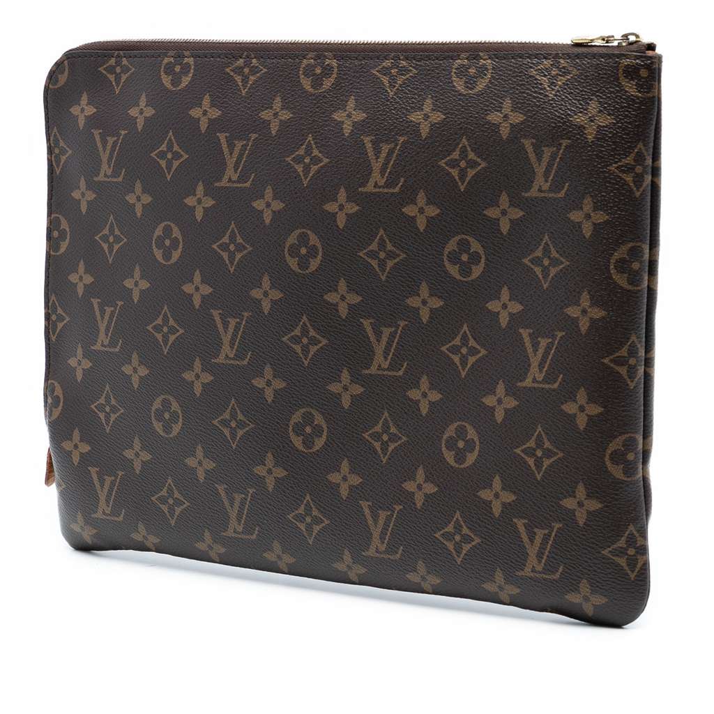 Louis Vuitton Monogram Etui Voyage MM Brown Good condition - Back View