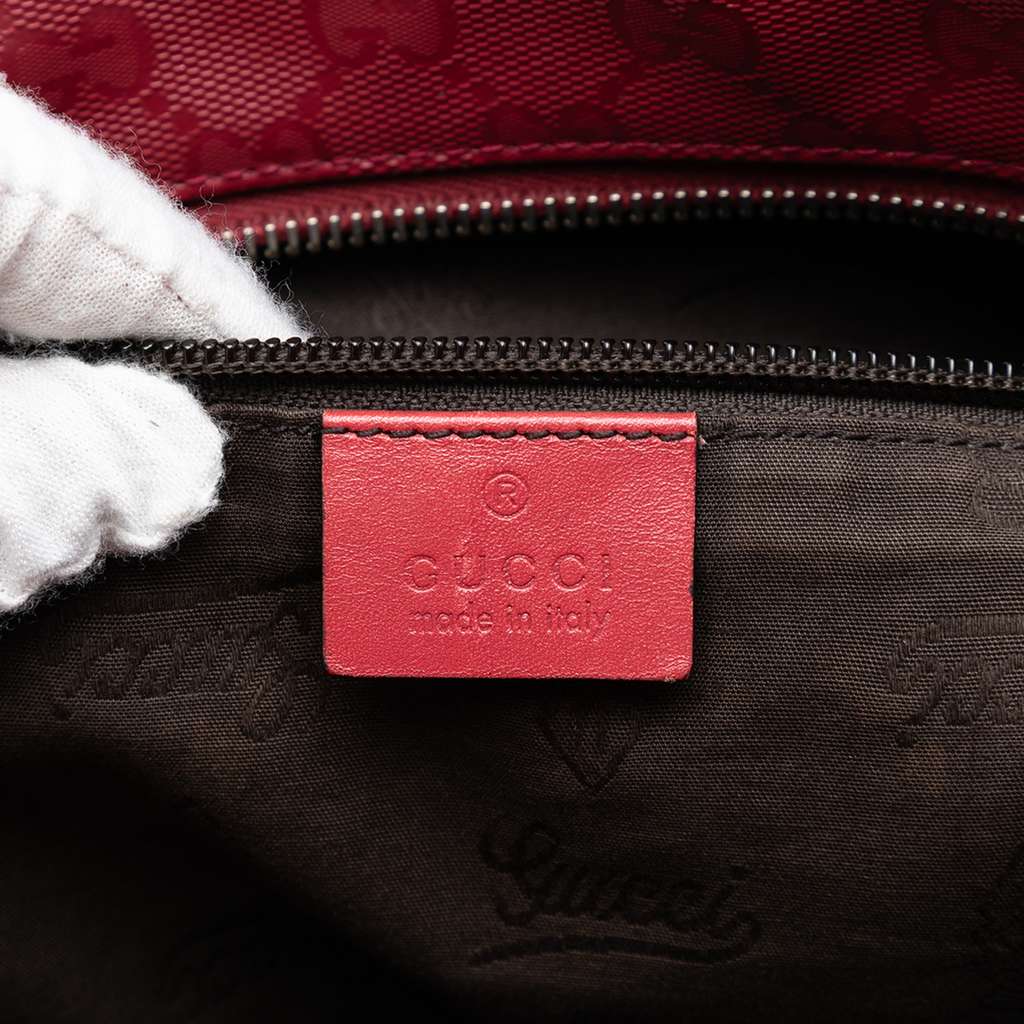 Gucci Medium GG Imprime Tote Red Canvas Good condition - Box View