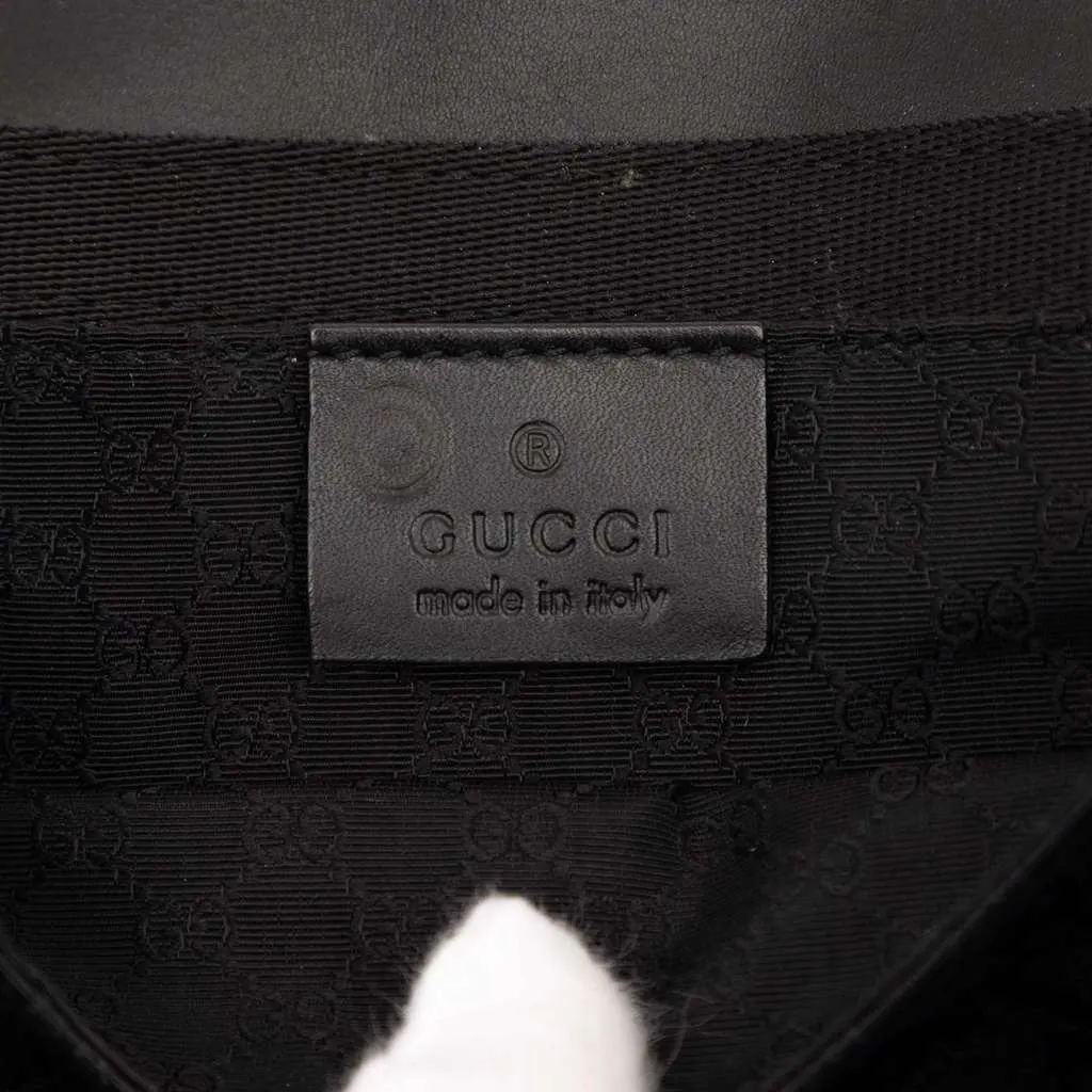 Gucci Denim Shoulder Bag Black Denim Very good - Box View