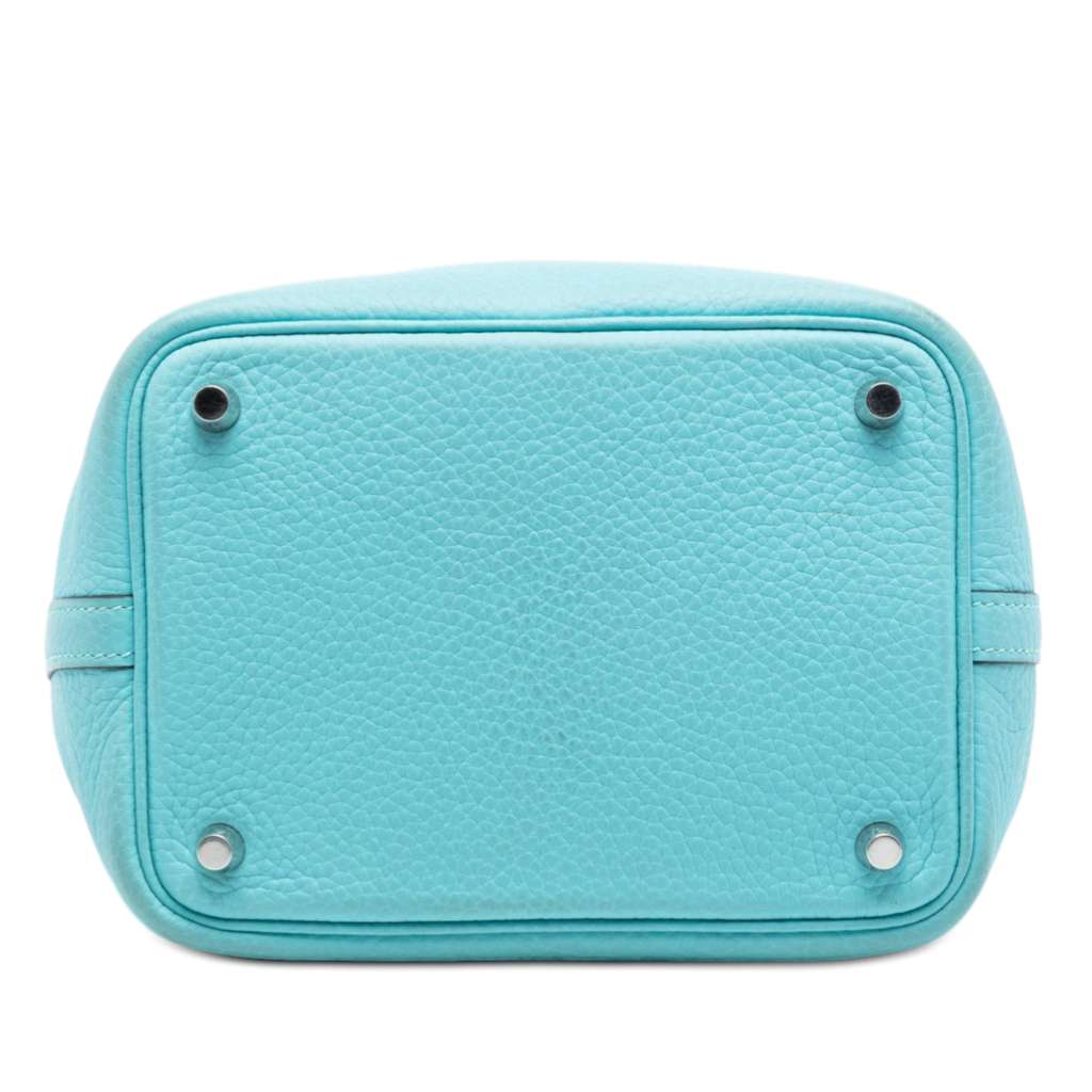 Hermès Clemence Picotin Lock 18 Blue Leather Good condition - Inside View