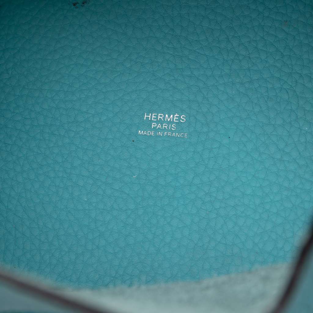 Hermès Clemence Picotin Lock 18 Blue Leather Good condition - Box View
