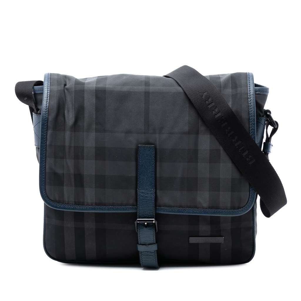 Burberry Smoke Check Nylon Messenger Bag