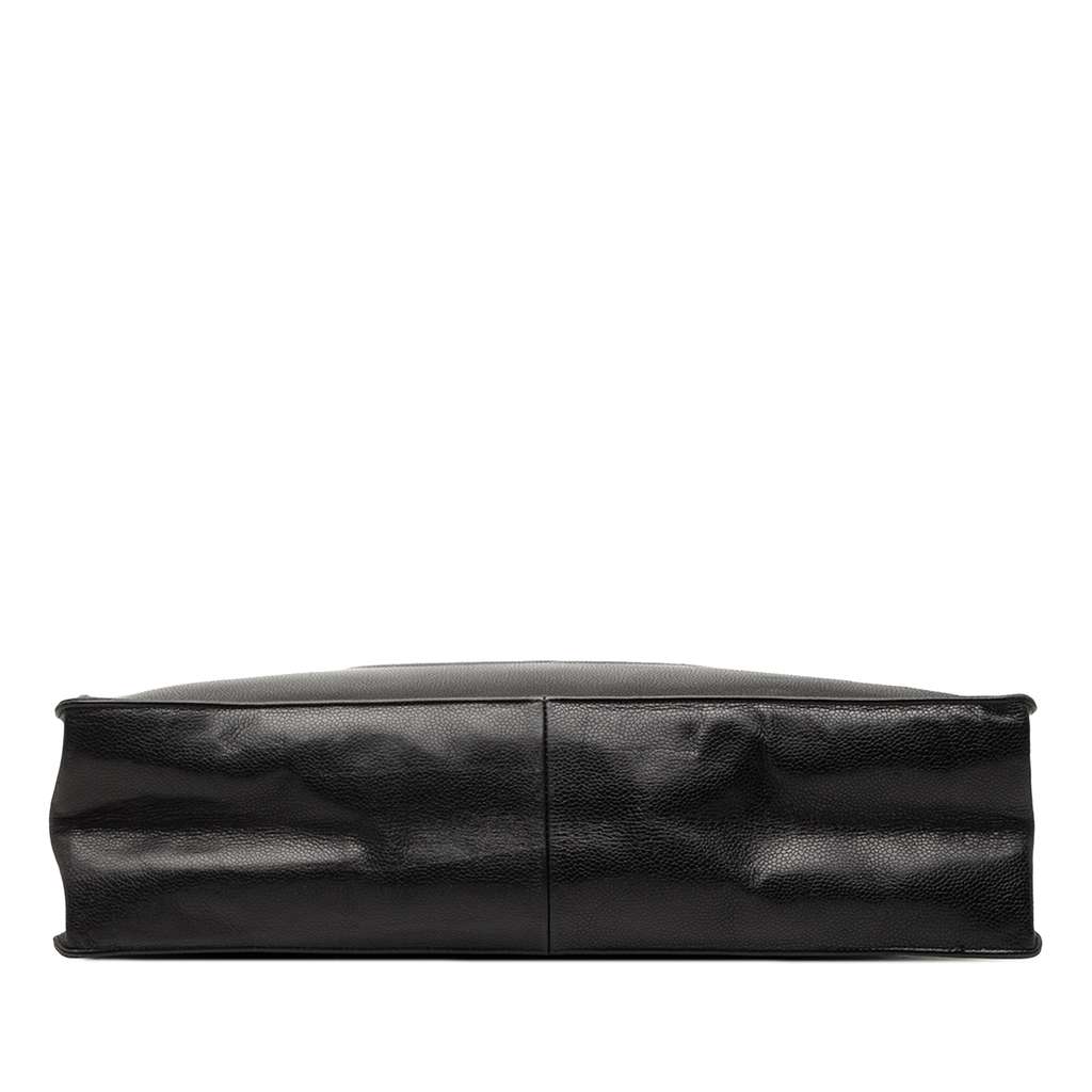 Chanel CC Caviar Chain Tote Black Leather Good condition - Inside View