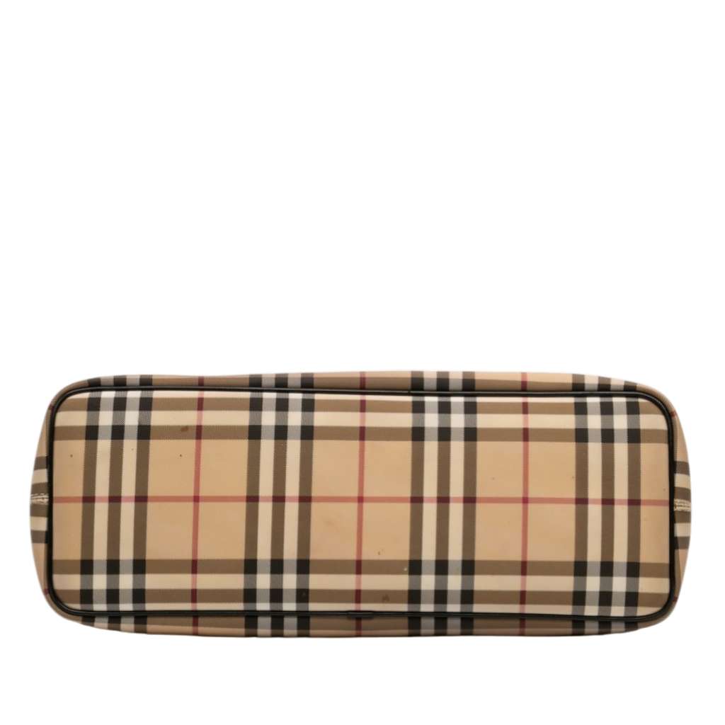 Burberry House Check Canvas Tote Beige Canvas Good condition - Inside View