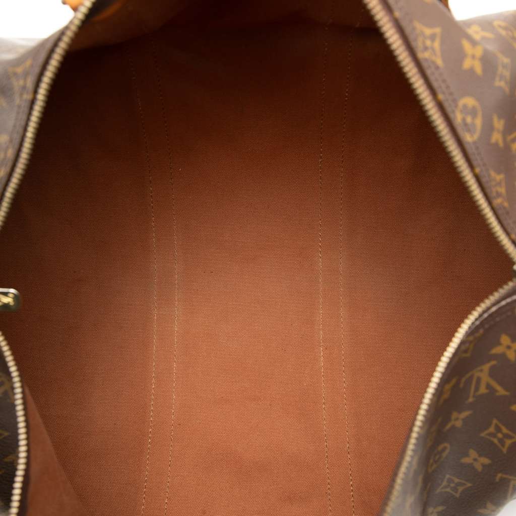 Louis Vuitton Monogram Keepall 50 Brown Fair condition - Model View