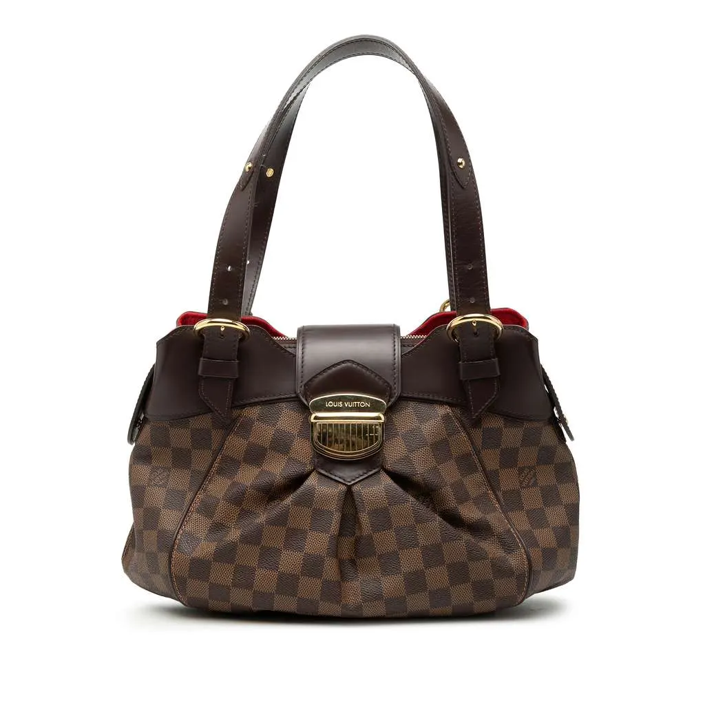 Louis Vuitton Damier Ebene Sistina PM Brown Very good - Front View