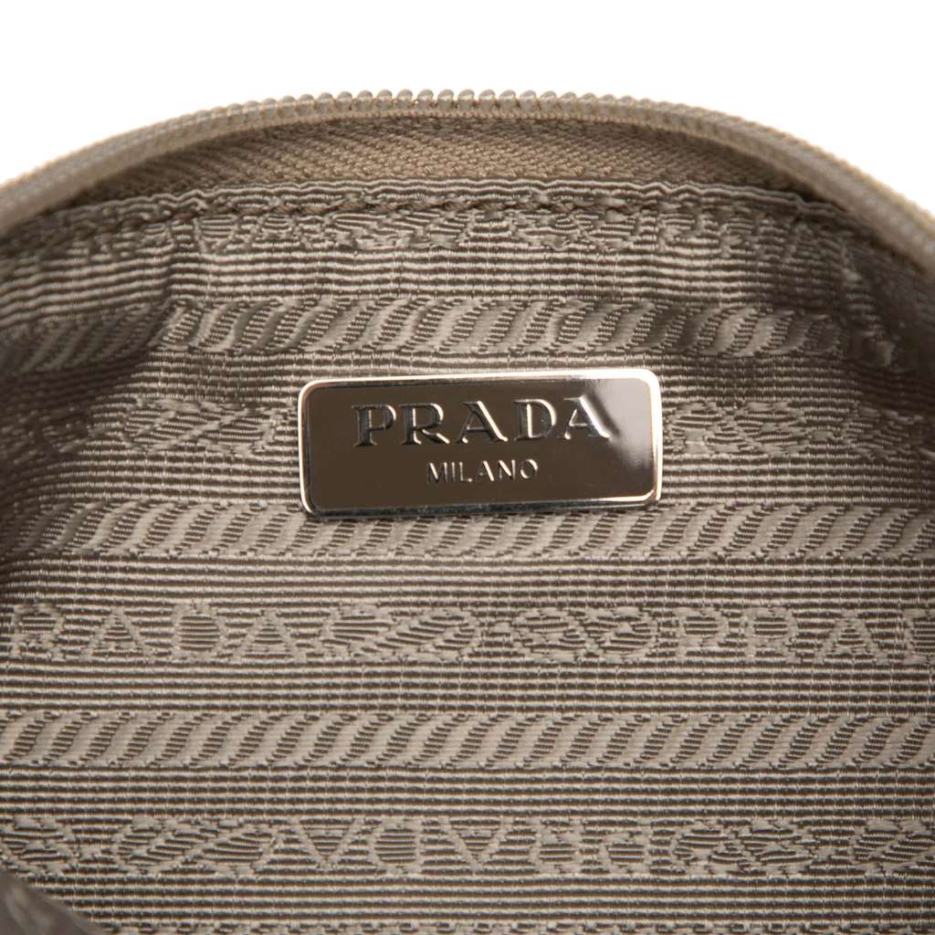 Prada Tessuto Clutch Brown Good condition - Box View