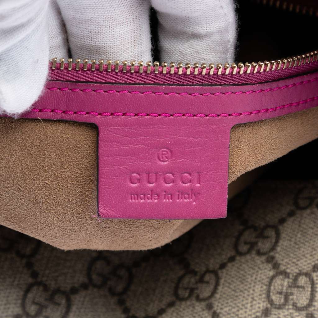 Gucci GG Supreme Linea A Foldover Tote Beige Good condition - Box View