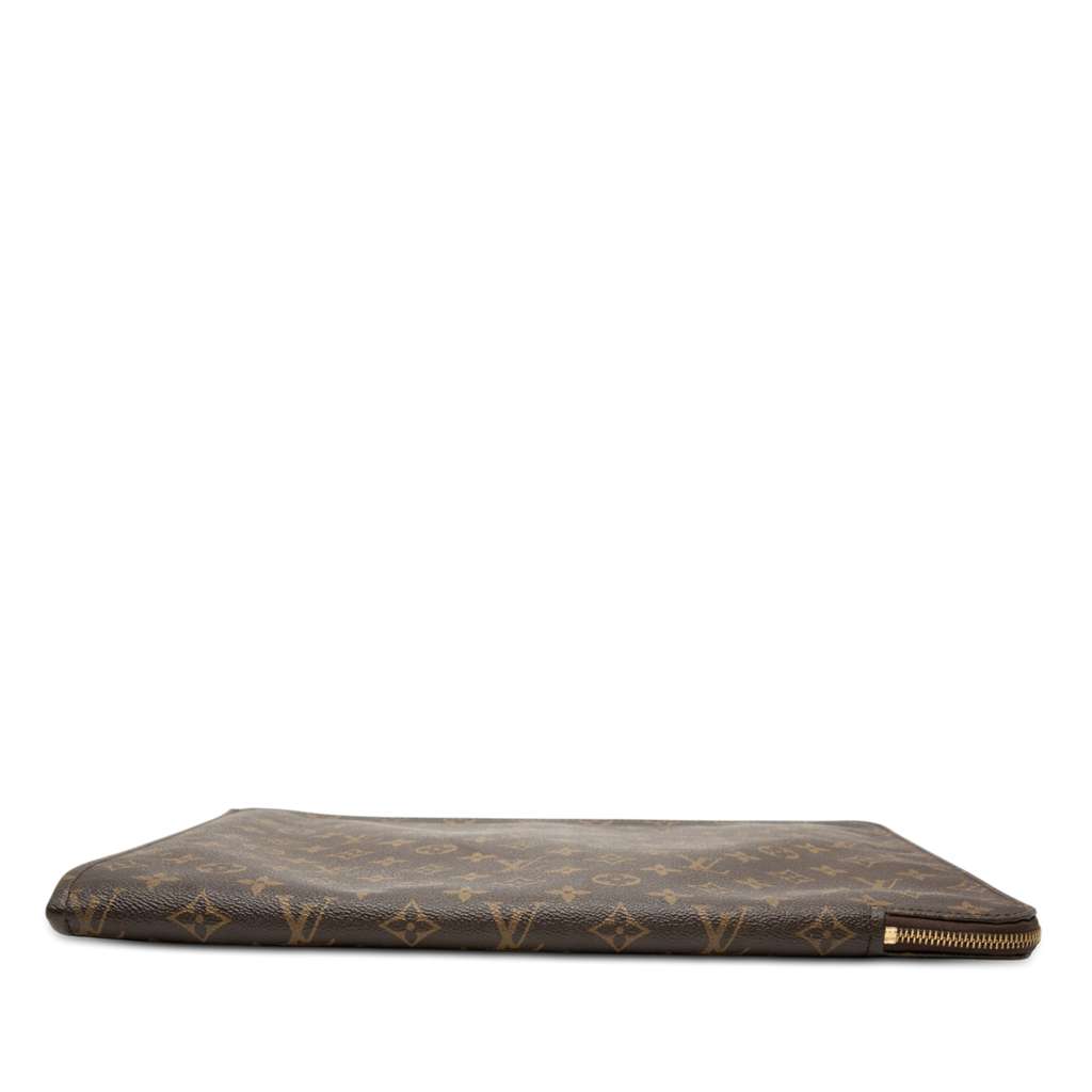 Louis Vuitton Monogram Poche Documents Portfolio Brown Good condition - Inside View