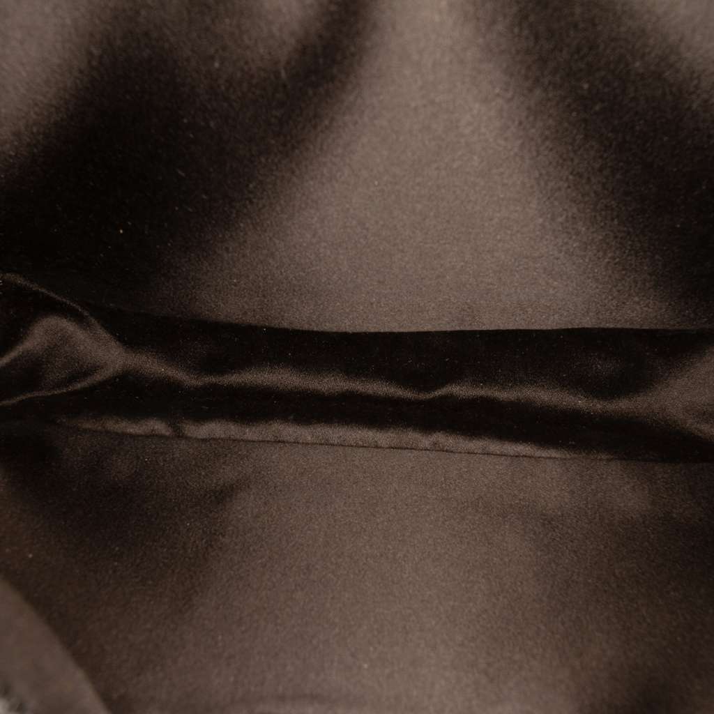 Prada Mini Satin Crystal Re Edition 2000 Shoulder Bag Black Satin Good condition - Model View