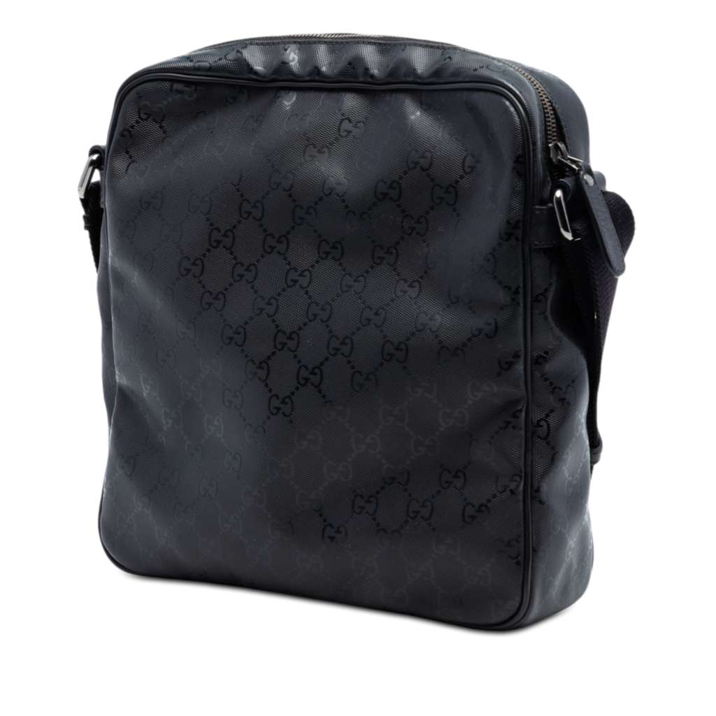 Gucci GG Imprime Crossbody Black Canvas Good condition - Back View