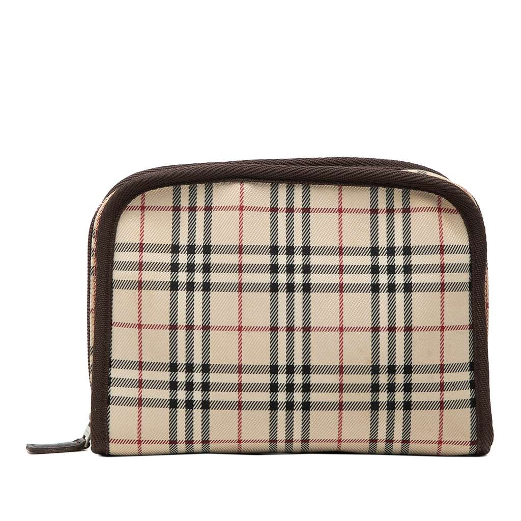 Burberry House Check Canvas Cosmetic Pouch