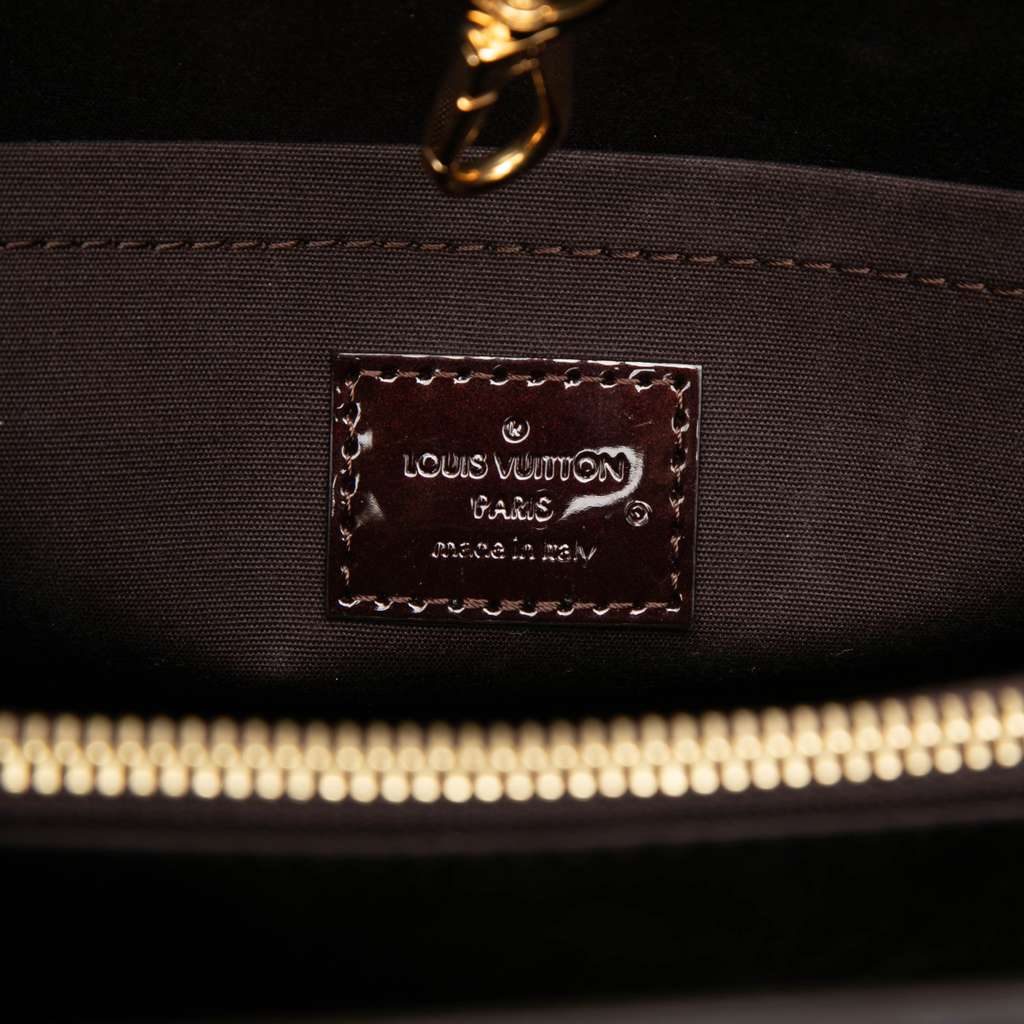 Louis Vuitton Monogram Vernis Montaigne MM Purple Leather Good condition - Box View