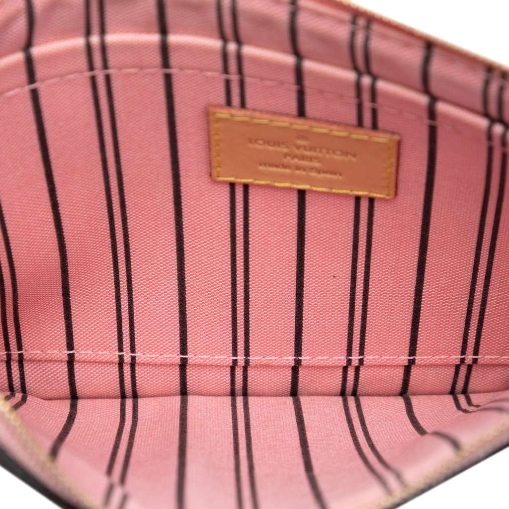 Louis Vuitton Monogram Neverfull MM Pochette Brown Good condition - Model View