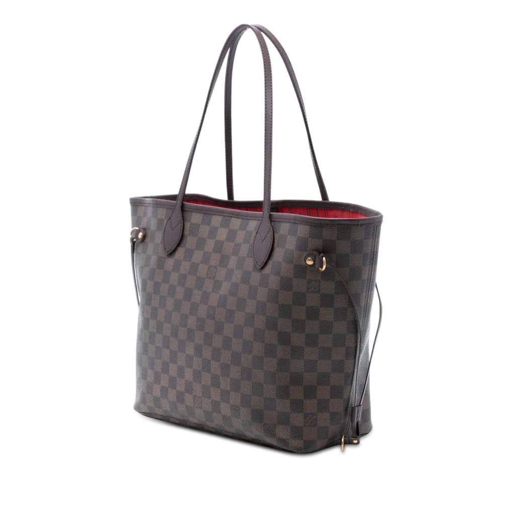 Louis Vuitton Damier Ebene Neverfull MM Brown Good condition - Back View