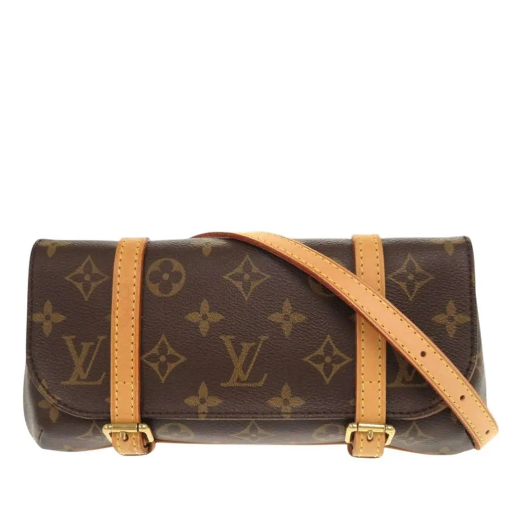 Louis Vuitton Monogram Pochette Marelle PM Brown Very good - Front View