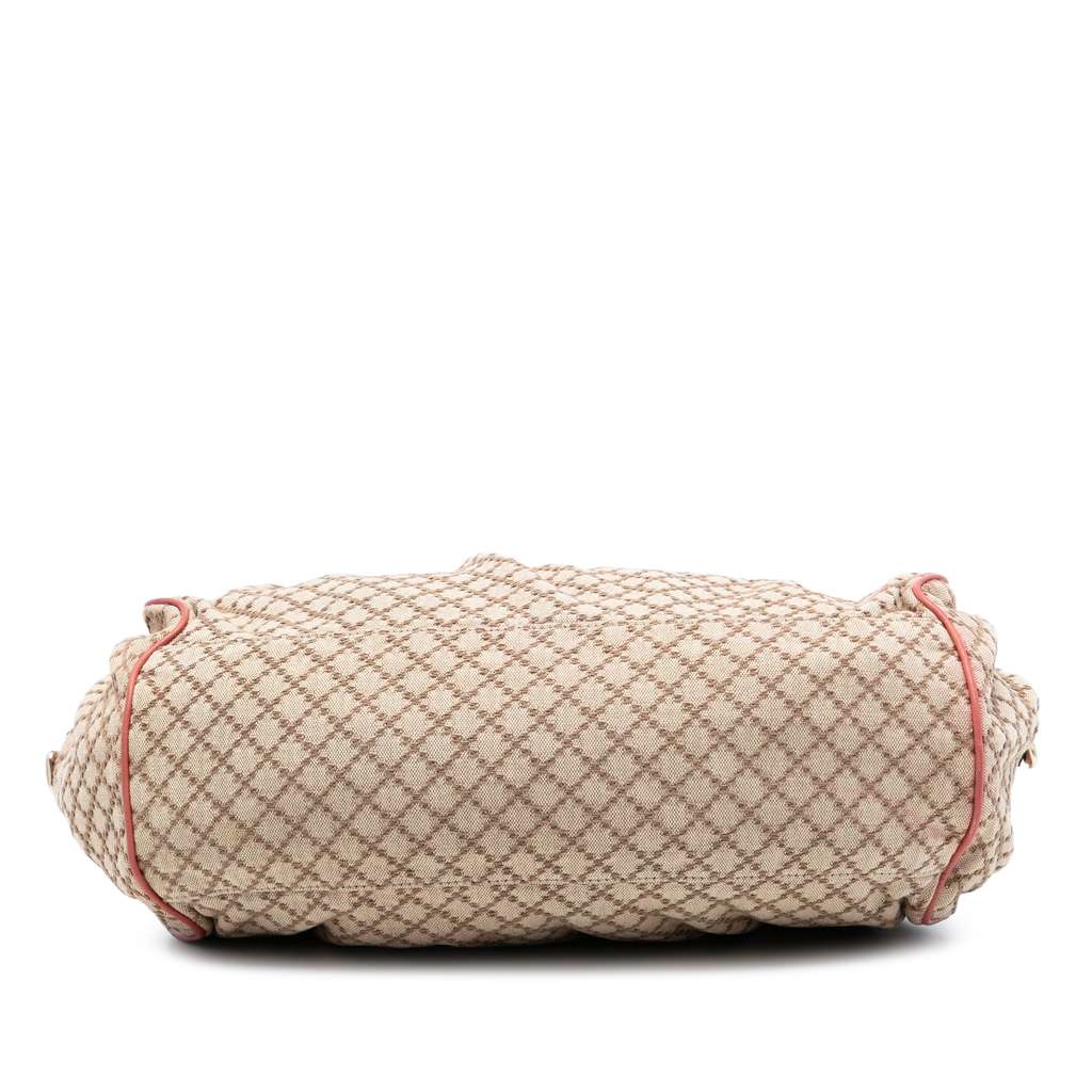 Gucci Diamante Canvas Sukey Satchel Beige Good condition - Inside View