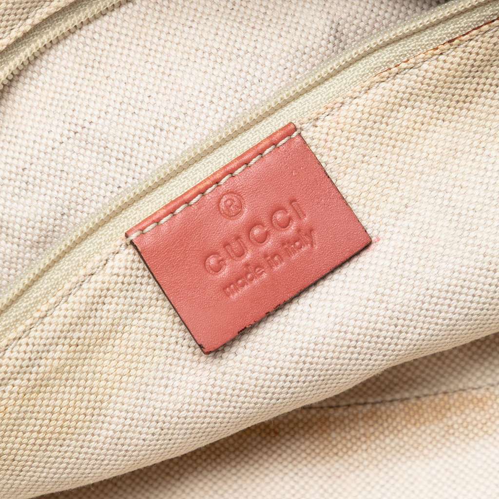 Gucci Diamante Canvas Sukey Satchel Beige Good condition - Box View