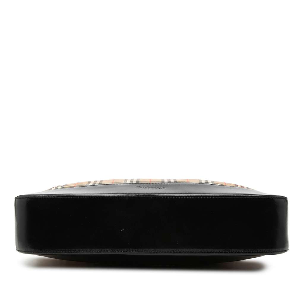 Burberry Haymarket Check Canvas Shoulder Bag Beige Canvas Good condition - Inside View