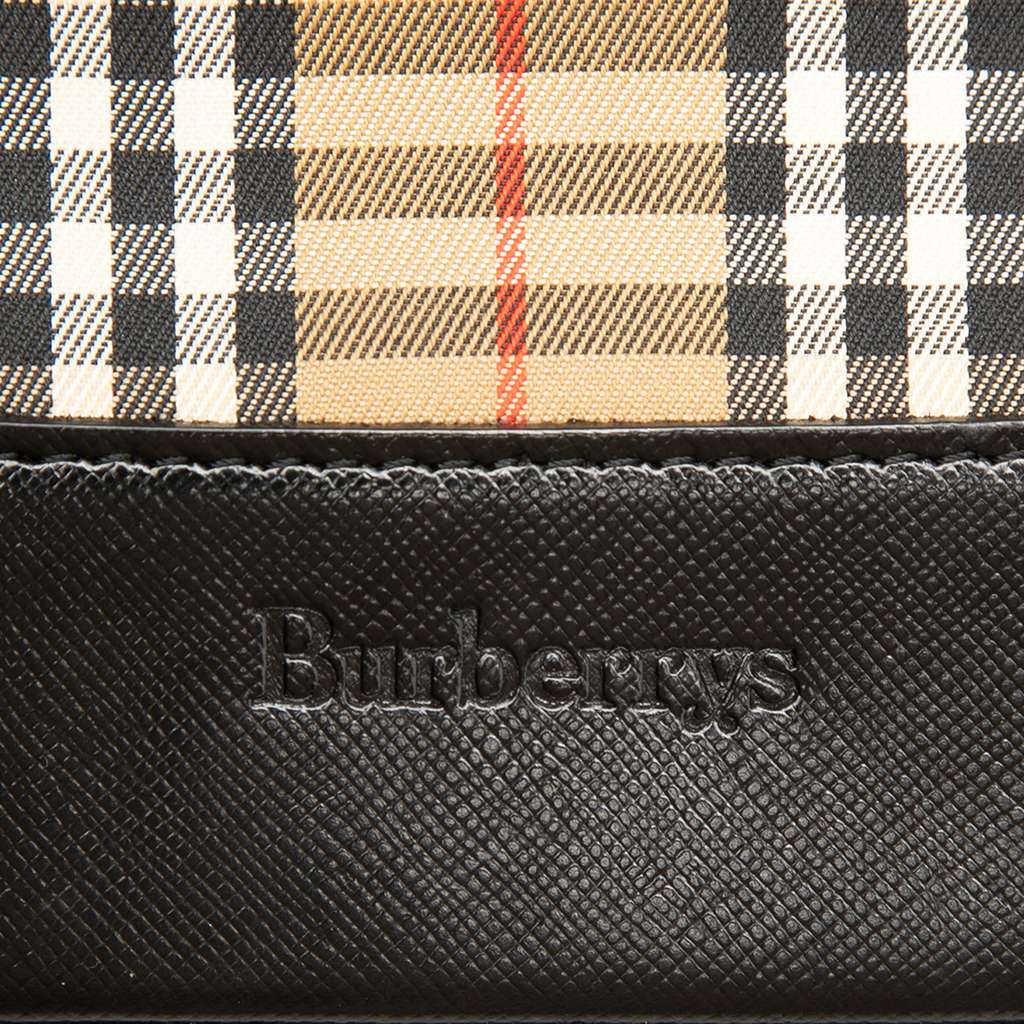 Burberry Haymarket Check Canvas Shoulder Bag Beige Canvas Good condition - Box View