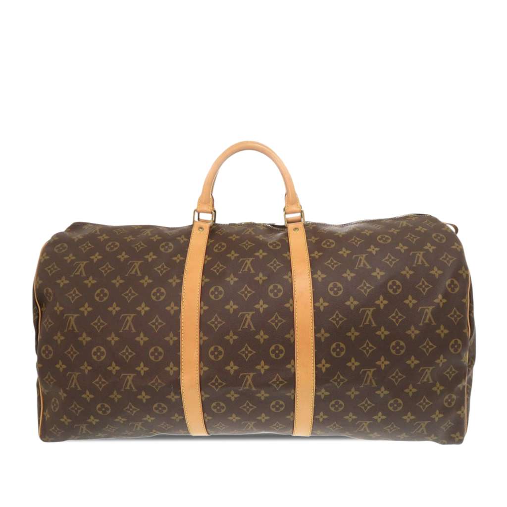 Louis Vuitton Monogram Keepall 60 Brown Good condition - Back View
