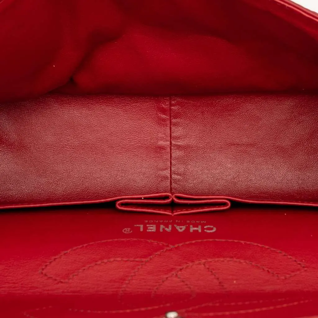 Chanel Quilted Aged Calfskin Reissue 2.55 Double Flap 226 Red Leather Very good - Model View